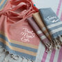 Personalised Cotton Hand Towels, Christmas Gift For Her, thumbnail 3 of 12