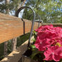 Pair Of Charming Charcoal Grey Hanging Balcony Planters, thumbnail 3 of 6