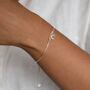 Sterling Silver Or Gold Plated Bow Bracelet Slider, thumbnail 7 of 12