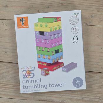 Wooden Animals Tumbling Tower, 4 of 5