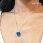 Sterling Silver Blue Raspberry Necklace, thumbnail 3 of 4