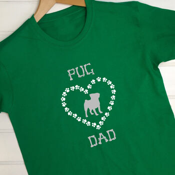 Personalised Adults Pug T Shirt, 4 of 10