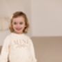 Child's Mini Bow Embroidered Sweatshirt Jumper, Perfect Mother's Day Gift, thumbnail 3 of 12