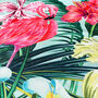 Pink Flamingo Cushion Cover With Tropical Flowers, thumbnail 2 of 7