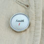 Personalised Golf Ball Lapel Pin Badge, thumbnail 1 of 7