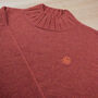T Lab Leila Rich Orange Red Lambswool Womens Jumper, thumbnail 4 of 8
