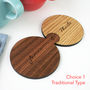 Set Of Two Personalised Wood Interlocking Coasters, thumbnail 6 of 7