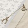 White Christmas Candle Holder Centrepiece, thumbnail 5 of 6