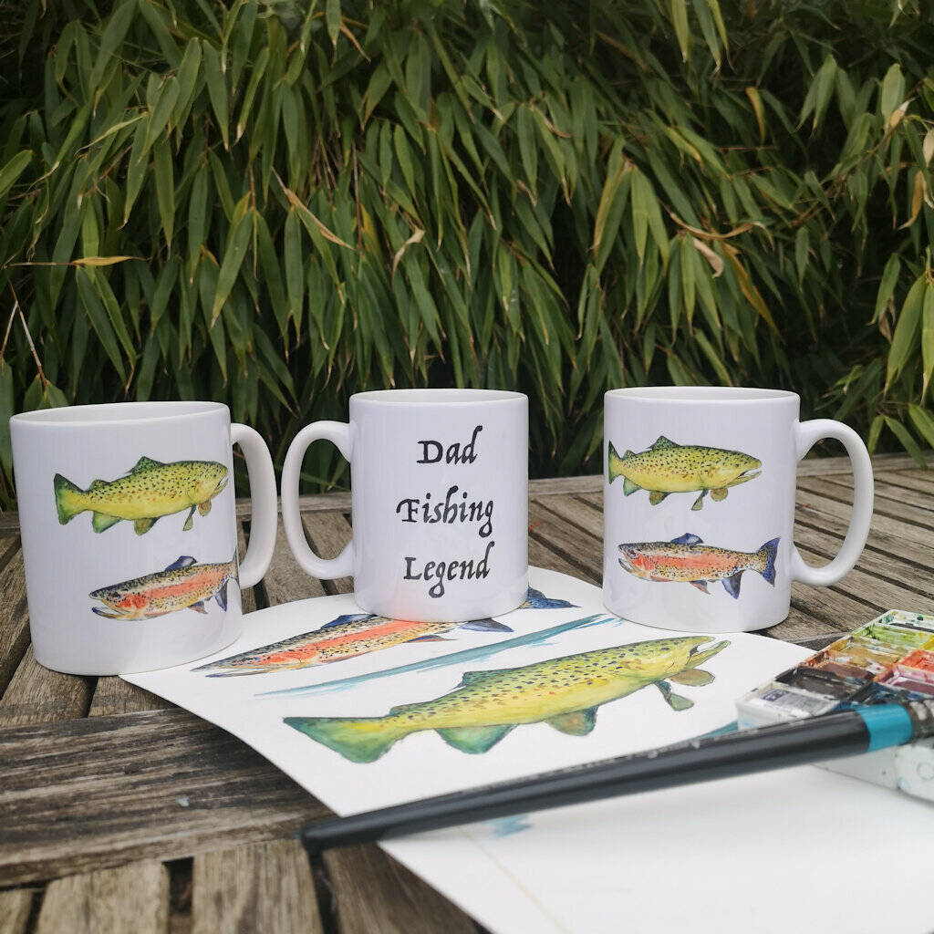 Dad Fishing Legend Fathers Mug By When I Was a Kid