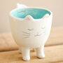 Standing Ceramic Cat Planter, H10cm, thumbnail 2 of 3