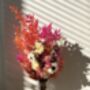 Tropical Vibe Dried Flower Posy With Jar, thumbnail 3 of 9