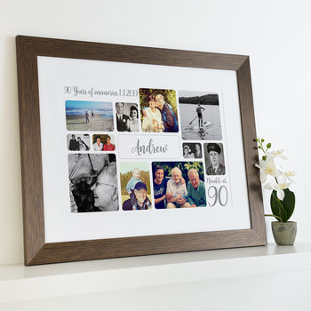 Personalised 90th Birthday Photo Collage, 11 of 12