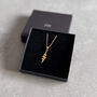 Gold Lightning Bolt Necklace – Empowering Jewellery Gift For Her, thumbnail 4 of 6