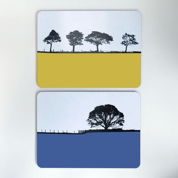 Landscape Tablemat Set. Box Set Of Six Designs. Set One, 3 of 5