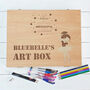 Personalised Unicorn Child's Art Box With Art Book, thumbnail 3 of 9
