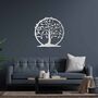 Wooden Tree Of Life Wall Art, Circular Tree Wall Decor, thumbnail 1 of 10