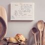 Personalised Embroidered Recipe Canvas Artwork, thumbnail 3 of 12