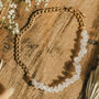 Gold Plate Curb Chain And Quartz Crystal Necklace, thumbnail 3 of 4
