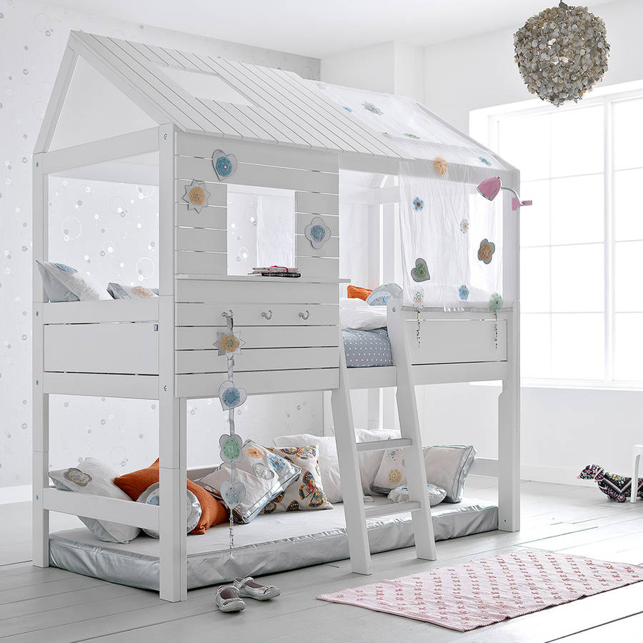 silversparkle high hut children's treehouse bed by cuckooland ...