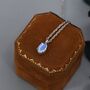 Moonstone Pendant Necklace In Sterling Silver, thumbnail 1 of 10