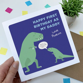 First Birthday As Daddy Card, 2 of 2