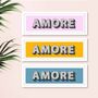 Framed Amore Typography Print, thumbnail 3 of 10