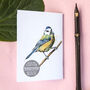 Inky Blue Tit Notebook, thumbnail 4 of 5