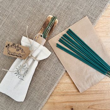 Warm Resin Hand Dipped Incense Sticks Spiced Wood Eco, 7 of 9