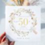 50th Golden Wedding Anniversary Card *Fully Personalised, thumbnail 2 of 2