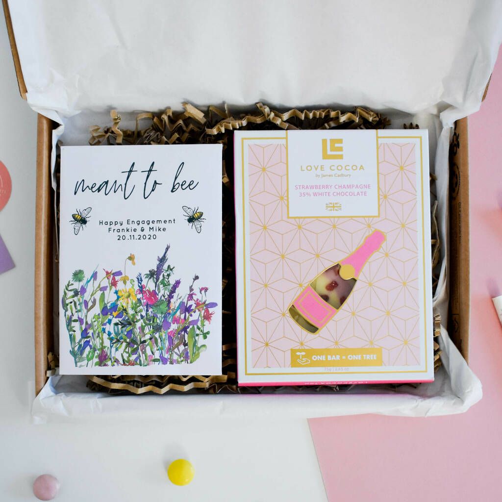 Engagement Wildflower Seed + Choc Letterbox Gift, 1 of 12