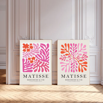 Matisse Set Of Two Pink Art Prints, 4 of 4