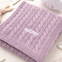 Luxury Girls Purple Thistle Baby Blanket, thumbnail 1 of 10