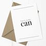 'This Girl Can' A6 Greetings Card, thumbnail 3 of 3