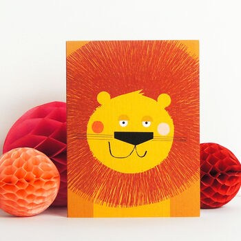 Mini Lion Greetings Card, 4 of 5