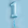 Blue Number One Balloon, thumbnail 1 of 2