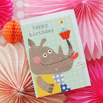 Happy Birthday Rhino Card, 5 of 7