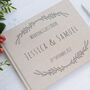 Personalised Leaf Design Wedding Guest Book, thumbnail 3 of 7