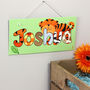 Personalised Jungle Tiger Canvas Sign, thumbnail 8 of 12
