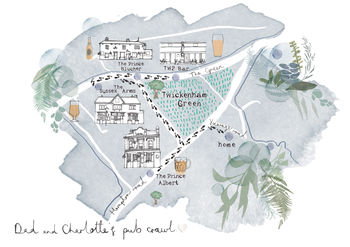 Favourite Pubs Footprint Illustrated Map, 8 of 8