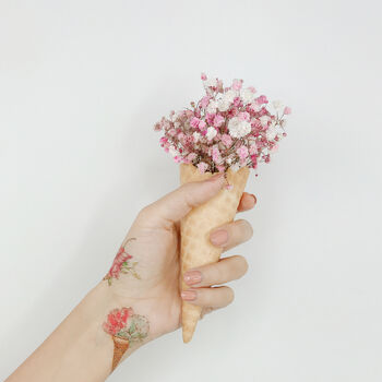 Floral Ice Cream Temporary Tattoo, 4 of 4