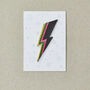 Sparkly Bolt Embroidered Iron On Patch, thumbnail 2 of 4