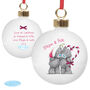 Personalised Me To You Couple Christmas Bauble, thumbnail 3 of 3