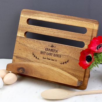 Personalised Recipe Cook Book Stand, 4 of 7