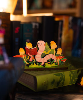 Personalised Bookworm Birthday Pop Out Card, 4 of 4