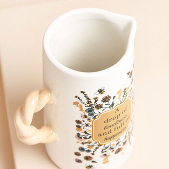 Ceramic Drop Of Loveliness Jug, 5 of 7