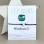 '60 Is The New 50' Wish Bracelet, thumbnail 1 of 3