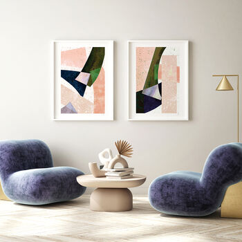 Abstract Colour Block Prints Set Of Three, 7 of 12