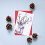 'Santa's Helper' Reindeer Christmas Card, thumbnail 5 of 5