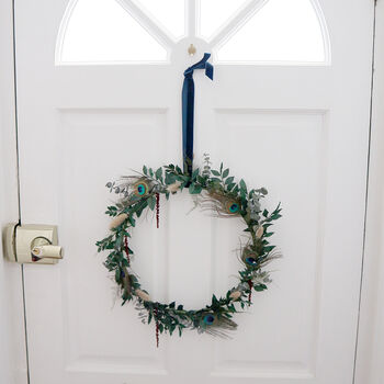Christmas Wreath 'Noelle' Dried Flower Door Wreath, 3 of 6