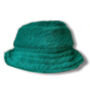 Emerald Faux Fur Bucket Hat, thumbnail 1 of 2